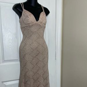 Champagne glitter mermaid dress